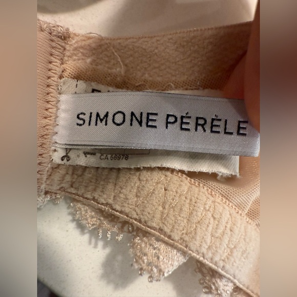 SIMONE PERELE PARIS CARESSENCE 3D UNDERWIRE PLUNGE BRA Size38E Style 12J316 - Picture 9 of 10